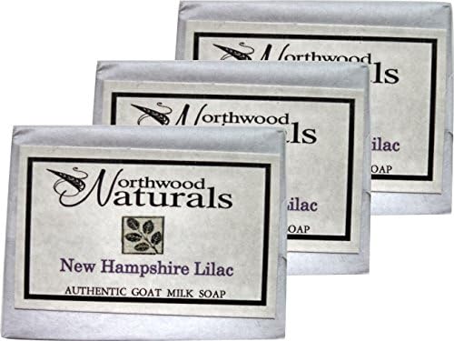 Goats Milk Soap - All Natural - New Hampshire Lilac - Pack of 3