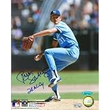 Bret Saberhagen Kansas City Royals Autographed 8x10 Photograph with 2X AL CY Inscription
