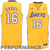 NBA adidas Pau Gasol Los Angeles Lakers Youth Revolution 30 Swingman Performance Jersey - Gold (X-Large)
