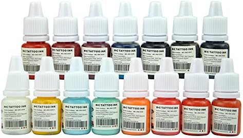 High Quality 15 Color Tattoo Ink Set 5ml(1/6oz) Each Tattoo Pigment Supplies Products