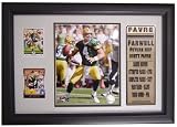 Brett Favre Photograph Including Two Trading Cards in a 12