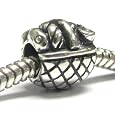 On Sale Queenberry Sterling Silver Chef Picnic Basket Bead for Pandora Troll Chamilia Biagi European Charm Bracelets
