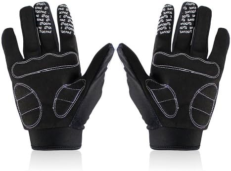 Neoto Men's Profesional Bicycle MTB Racing Off-road Dirt bike Sports Gloves Full-Finger Gloves (Skull, L)