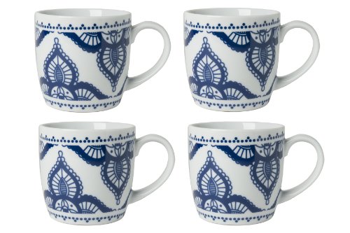 Now Designs Mugs, Pondicherry, Set of 4