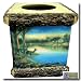 Tranquil Evening Scenic Deer Tissue Box Holder