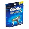 Gillette Sensor3 System Replacement Cartridges, Pack of 8 Cartridges