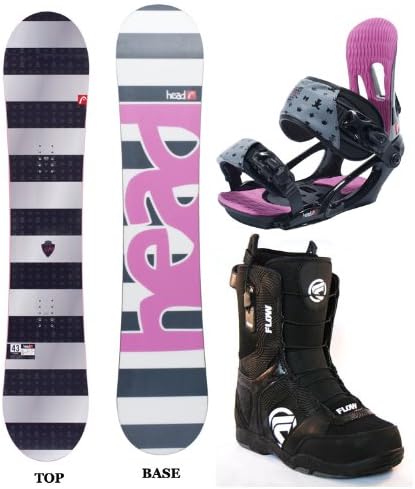 Head Spring Legacy Rocker Women's Snowboard Package with Matching Bindings and Flow Lotus QuickFit Women's Boots Board Size 143