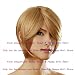 NEW Fashion Sexy short Gold Blonde Straight Anime cosplay wigs party Masquerade girls wigs 30cm