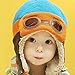Lowpricenice Winter Baby Kids Girls Boys Warm Woolen Coif Hood Scarf Caps Hats (!Blue)