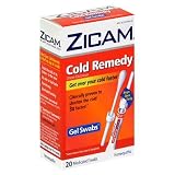 Zicam Cold Remedy Medicated Swabs, Gel, 20 swabs (Pack of 2)