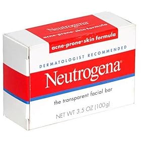 Neutrogena Transparent Facial Bars, Acne-Prone Skin Formula, 3.5 Ounce (Pack of 8)