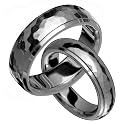 Lalit Titanium Wedding Band Set
