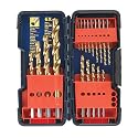 Bosch TI18 18-Piece Titanium Twist Drill Bit Assortment with Plastic Case