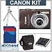 Canon Powershot SD1100 IS Digital Elph Brown Camera kit. with 2GB SD Memory Card, Camera Case, Spare NB-4L Type Lithium-ion Battery, Table Top Tripod