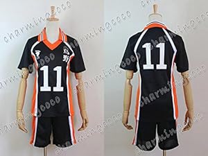 Haikyuu!! Karasuno Jersey No.11 Kei Tsukishima High School Uniform (Male S)