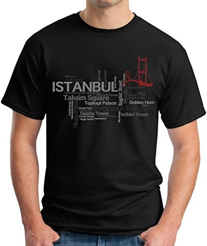 Dearo Cotton Shirts Bosphorus Bridge Turkish Mens Tees Medium