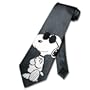 SNOOPY Hound's Tooth JOE COOL 100% SILK Neck Tie. Men's NeckTie.