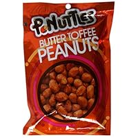 Adams and Brooks P-Nuttles Butter Toffee Peanuts, 3-Ounce Bags (Pack of 12)