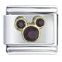 Micky Purple Birthstone Italian Charms