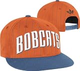 Charlotte Bobcats adidas Originals Orange Buzzer-Beater Flat Brim Snapback Adjustable Hat