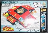 Tech Deck Trick Street 2 Skatepark Ramp rails, bonus mini skateboard