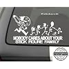 ChainSaw Decal Nobody cares about YOUR STICK FIGURE FAMILY Funny Vinyl Sticker 8"x5"