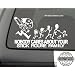 ChainSaw Decal Nobody cares about YOUR STICK FIGURE FAMILY Funny Vinyl Sticker 8"x5"