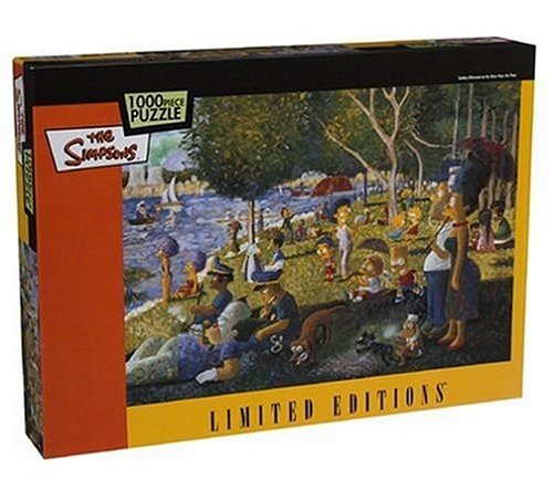 See The Simpson's Limited Editions 1000pc Puzzle: A Day at the River by the Plant