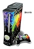Skin Decal Cover for Xbox 360 Console + two Xbox 360 Controllers - Splatter