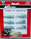 Milton M-Style Air Coupler and Plug Set - 1/4in. NPT, 7-Pcs., Model# S-212