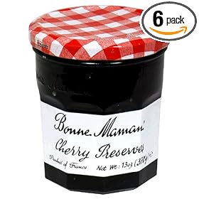 Bonne Maman Cherry Preserves, 13-Ounce Jars (Pack of 6)