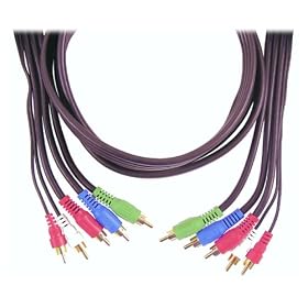 GE Component Video Composite Audio Cable (AV23321) (AV-23321) by General Electric