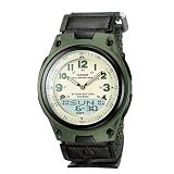 Casio AW-80V-3BVEF Mens Combi Cloth Strap Watch