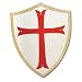 Medieval Shield Armor Knights Templar Red Cross