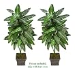 TWO 6' Philodendron Artificial Tropical Plants