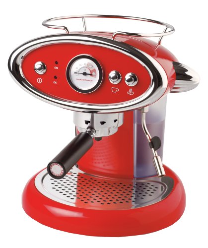 Francis Francis! X6 Trio Pod-Only Espresso/Cappuccino Machine, Red