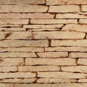 Texture Plus TP-SSL SAMP Indoor/Outdoor Siding Panel, Stacked Stone, Light Tan