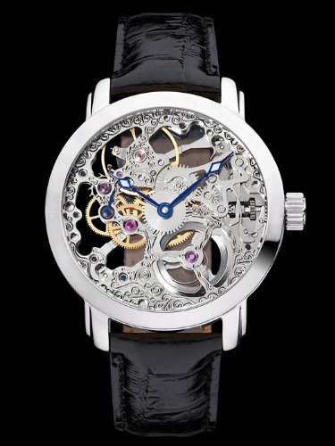 M. Johansson Mechanical Hand Winding Full Skeleton Men's Watch NikalaLSS3
