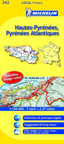 Hautes-Pyrenees, Pyrenees-Atlantiques (Michelin Local Maps)