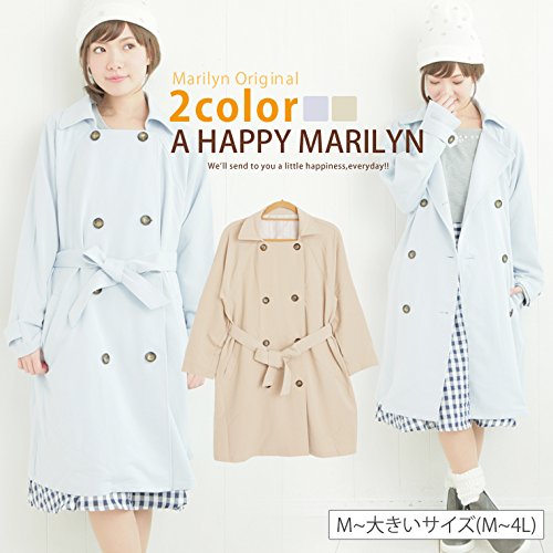 長袖 スプリング トレンチコート