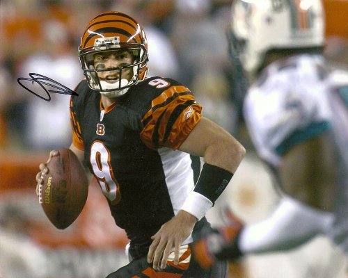 CARSON PALMER CINCINNATI BENGALS,USC TROJANS,HEISMAN,FOOTBALL,SIGNED,AUTOGRAPHED 8X10,PHOTO,COA WITH PROOF,PIC