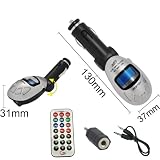BESTEK 4 iphone FM transmitter car ipod car FM transmitter mp3 player wireless FM transmitter usb with remote control SD / MMC card slot + USB stick + Audio input jack, mp3 FM transmitter car kit for iphone 4,3gs&3g,ipod touch.Nano,Classic S650
