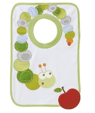 Caterpillar teether bib
