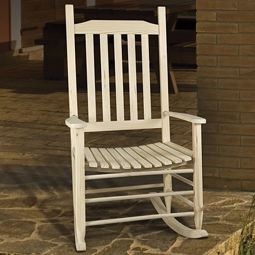 Unfinished Wood Rocking Chair