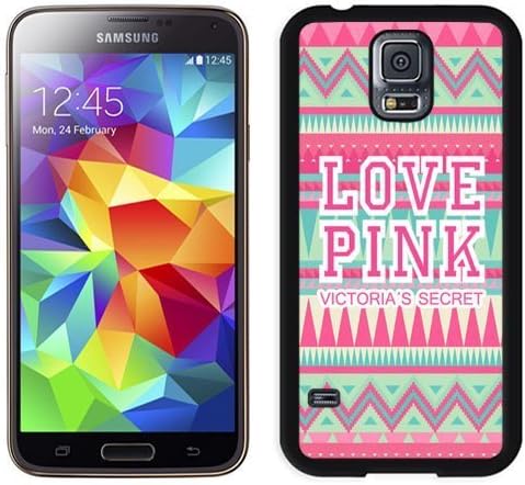 Unique Samsung Galaxy S5 Case Design with Victoria's Secret Love Pink 28 Black Phone Case for Samsung Galaxy S5