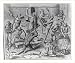 Historic Print (L): Four women of the tribe take four pieces of the dead body and car...