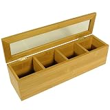 Bartelt Bamboo Teabox with Lucite Lid