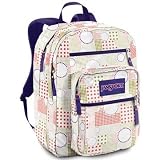JanSport Big Student Classics Series Daypack (White/Newbud Green Twilight)
