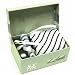 100% Silk Stripe pattern Neck Tie Cufflink Handkerchief Gift Set Silver Black Gray Hanky Necktie Cuff link with Gift Box.