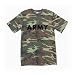 ARMY Short Sleeve T-Shirt - Military Style Physical Training T-Shirt in woodland camo